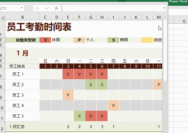 好看的考勤表格是怎么做出來的，點(diǎn)這里看看吧！